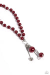 White Collar Welcome - Red Necklace