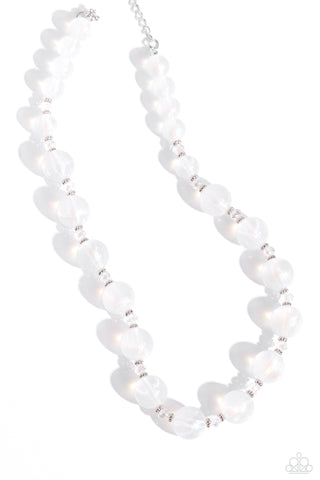 Timelessly Tantalizing - White Necklace