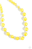 Timelessly Tantalizing - Yellow Necklace