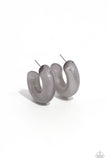 Acrylic Acclaim - Silver Hoops