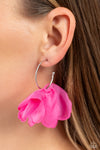 Chiffon Class - Pink Earrings