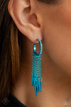 Piquant Punk - Blue Earrings