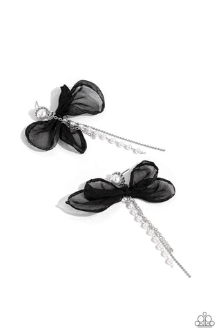 High-Class Heiress - Black Earrings