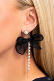 High-Class Heiress - Black Earrings