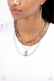 Teardrop Tiers - Green Necklace