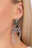 Dangling Art Deco - Multi Earrings