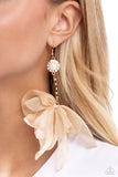 Seriously Sheer - Brown Earrings