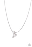 Seize the Initial - Silver - P Necklace