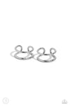 Metallic Moment - Silver Ear Cuffs