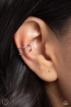 Metallic Moment - Silver Ear Cuffs