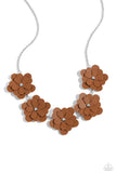 Balance of FLOWER - Brown Necklace