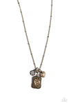 Antiqued Admiration - Brass Necklace