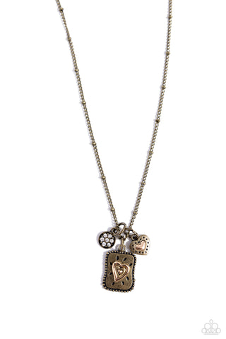 Antiqued Admiration - Brass Necklace