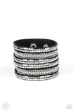 A Wait-and-SEQUIN Attitude - Black Urban Bracelet