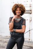 A Wait-and-SEQUIN Attitude - Black Urban Bracelet
