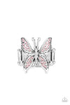 Blinged Out Butterfly - Pink Ring