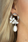 Elegant Expo - White Earrings