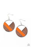 Don't Be MODest - Orange Earrings