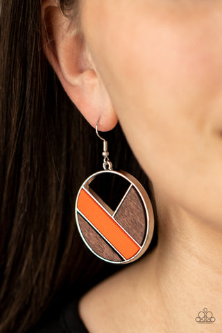 Don't Be MODest - Orange Earrings