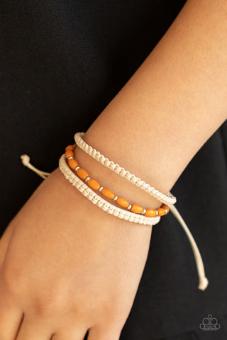 Refreshingly Rural - Orange Urban Bracelet