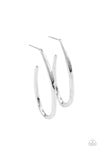 Totally Hooked- Silver Hoop Earrings