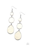 Progressively Posh - White Earrings