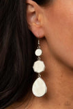 Progressively Posh - White Earrings