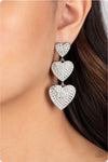 Couples Retreat White Earrings