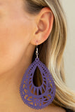 Zesty Zen - Purple Earrings