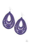 Zesty Zen - Purple Earrings