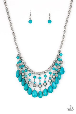 Rural Revival Blue Necklace