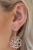 Darling Dahlia Gold Earrings