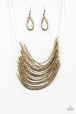 Catwalk Queen - Brass Necklace