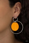 Pop Look and Listen Yellow Earrings