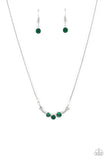 Sparkling Stargazer - Green Necklace