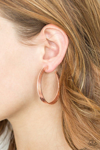 Haute Gossip - Copper Hoop Earrings