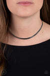 In No Time Flat - Black Necklace