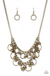 Warning Bells - Brass Necklace