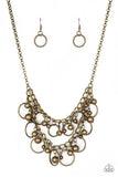 Warning Bells - Brass Necklace